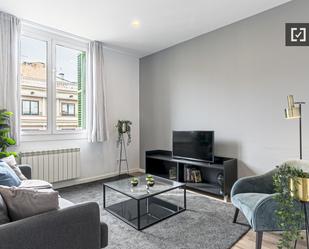 Living room of Flat to rent in  Barcelona Capital  with Air Conditioner, Heating and Furnished