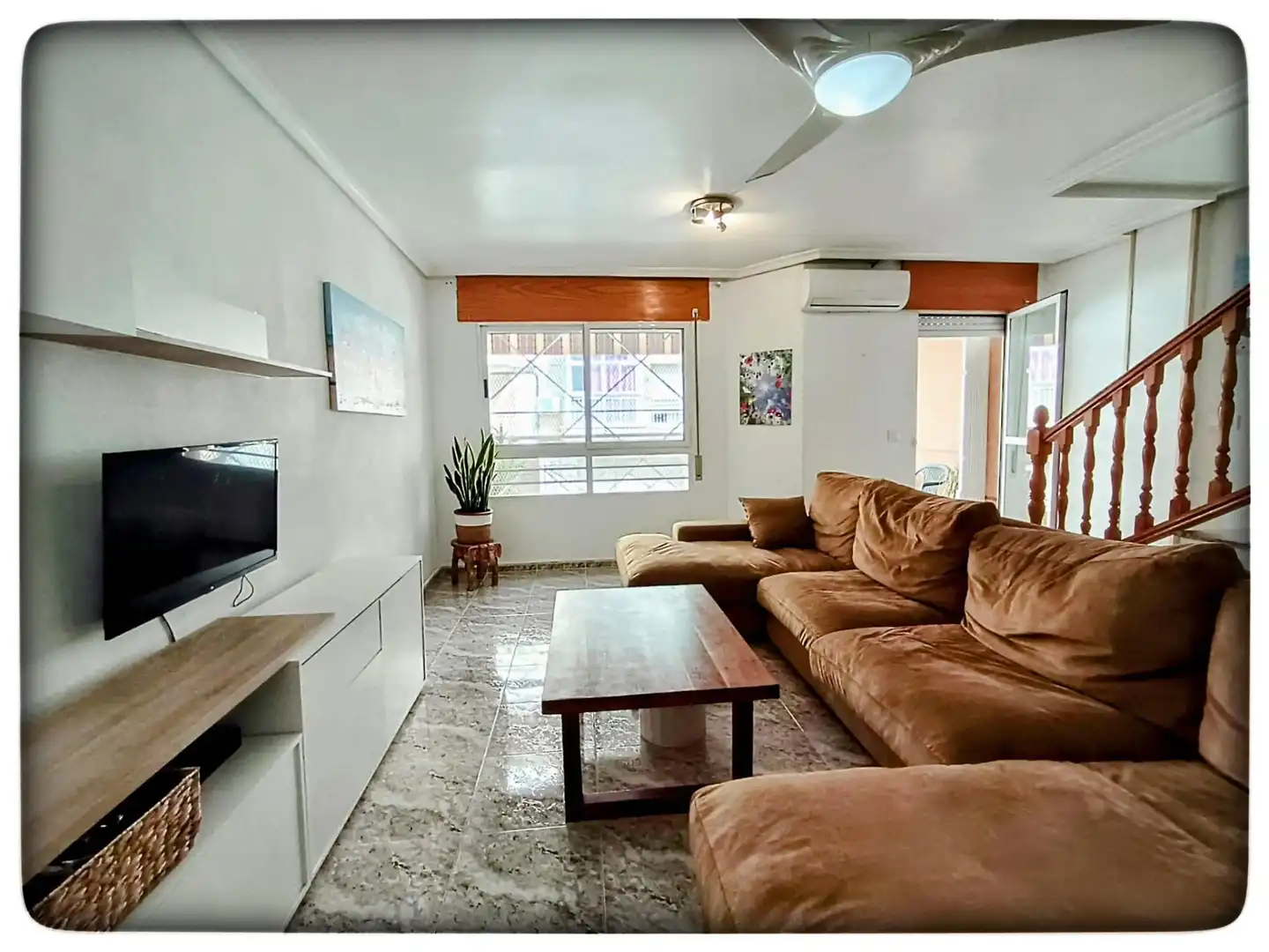 Living room of Detached homes for sale in Águilas  with Air Conditioner, Terrace and Furnished