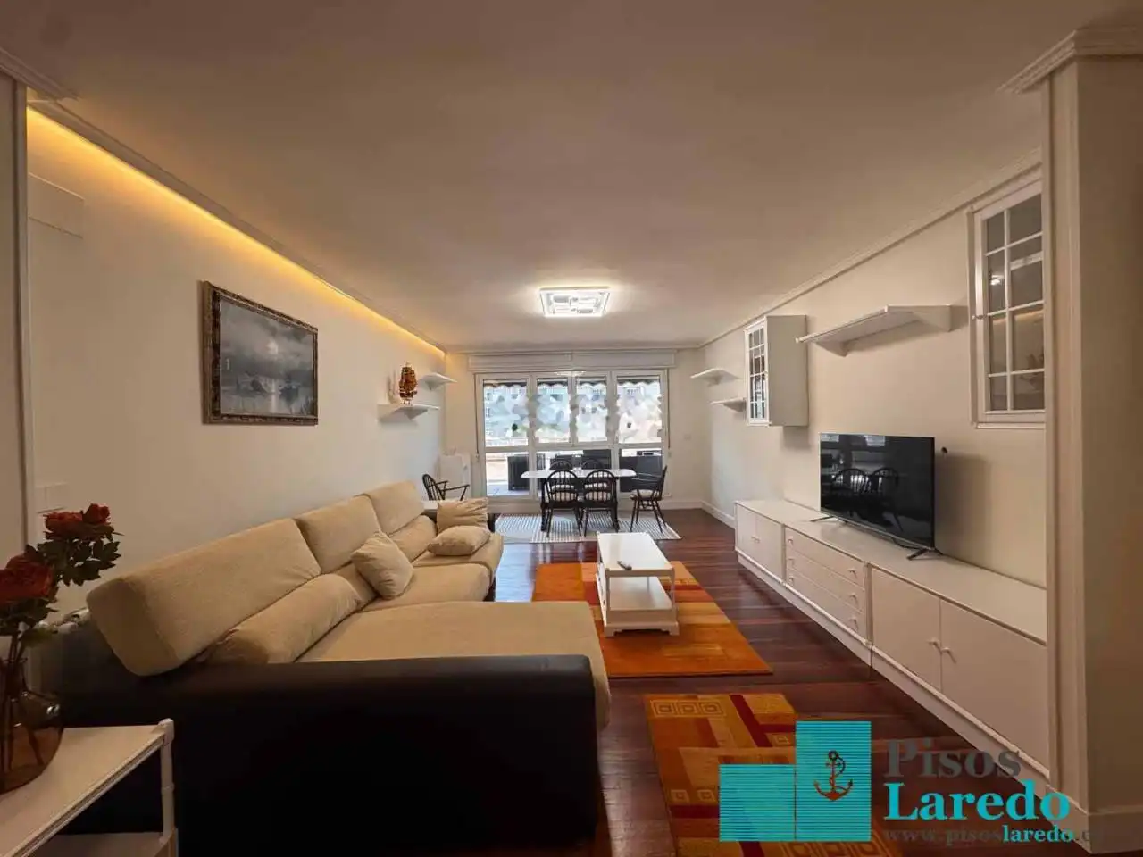Living room of Flat for rent in Laredo  with Heating, Terrace and Furnished
