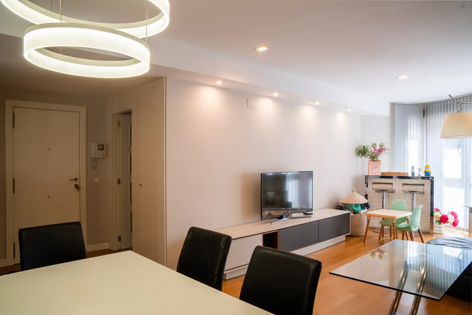 Dining room of Flat for sale in Alboraya  with Air Conditioner, Parquet flooring and Storage room
