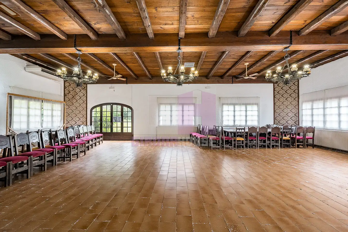 Dining room of Houses for sale in Caldes de Malavella  with Air Conditioner, Heating and Private garden