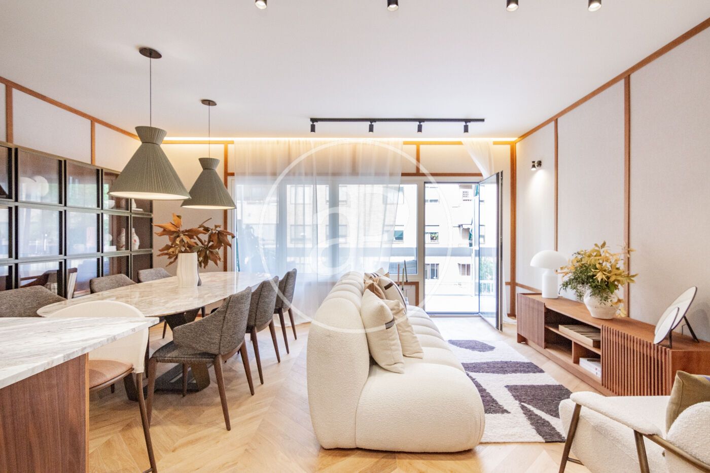 Living room of Flat for sale in  Madrid Capital  with Air Conditioner, Heating and Terrace