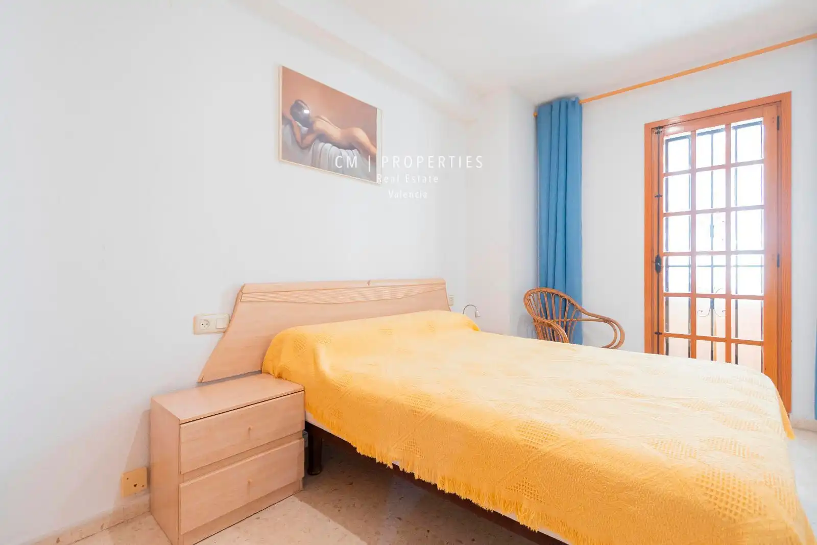 Bedroom of Flat for rent in Alboraya  with Air Conditioner, Heating and Terrace