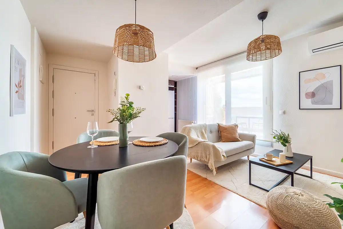 Wohnzimmer von Wohnung zum Verkauf in Madrid mit Klimaanlage, Terrasse und Gemeinschaftspool