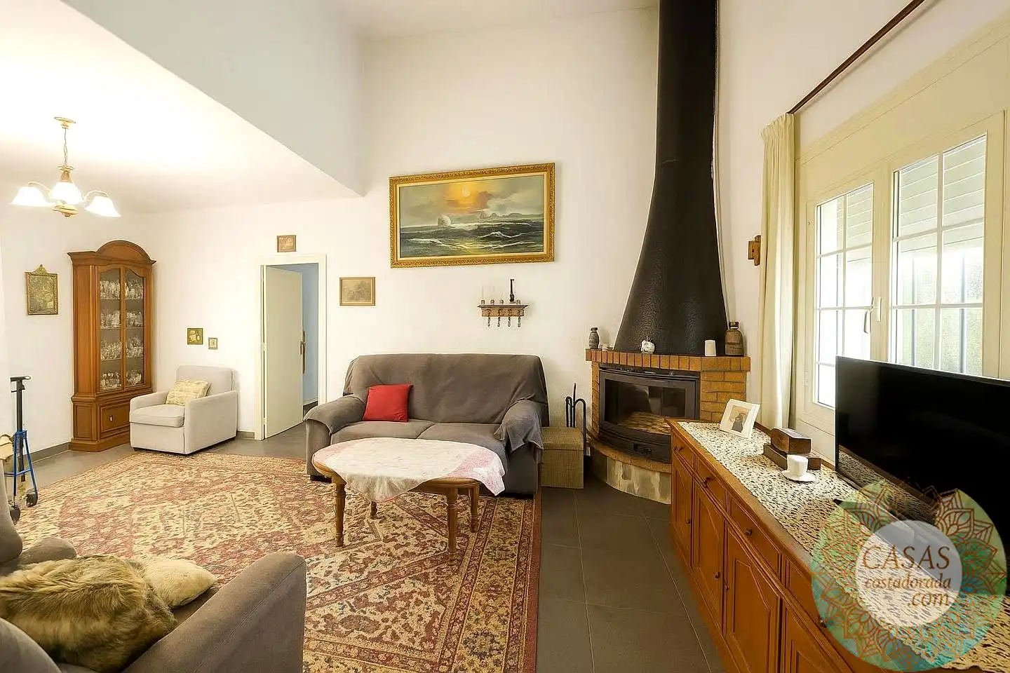 Living room of Houses for sale in L'Ametlla de Mar   with Private garden and Swimming Pool