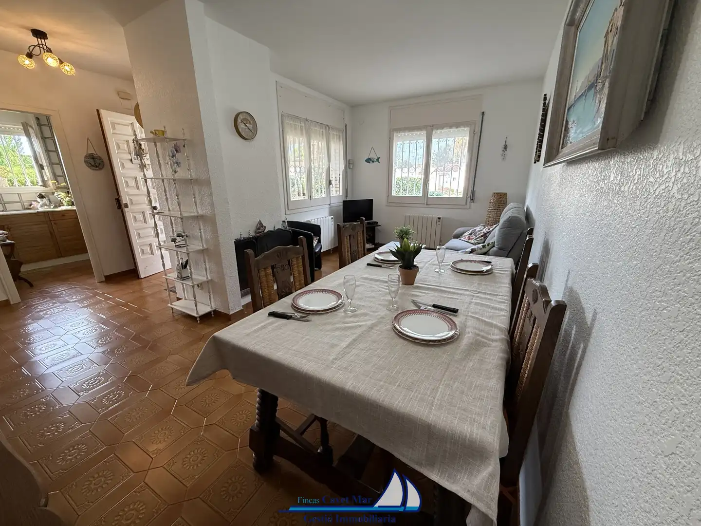 Comedor de Casa adosada en venta en Cambrils con Aire acondicionado, Calefacción y Jardín privado