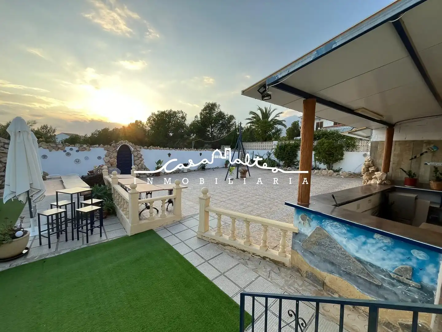 Terraza de Casa o chalet en venta en La Nucia con Aire acondicionado, Jardín privado y Terraza