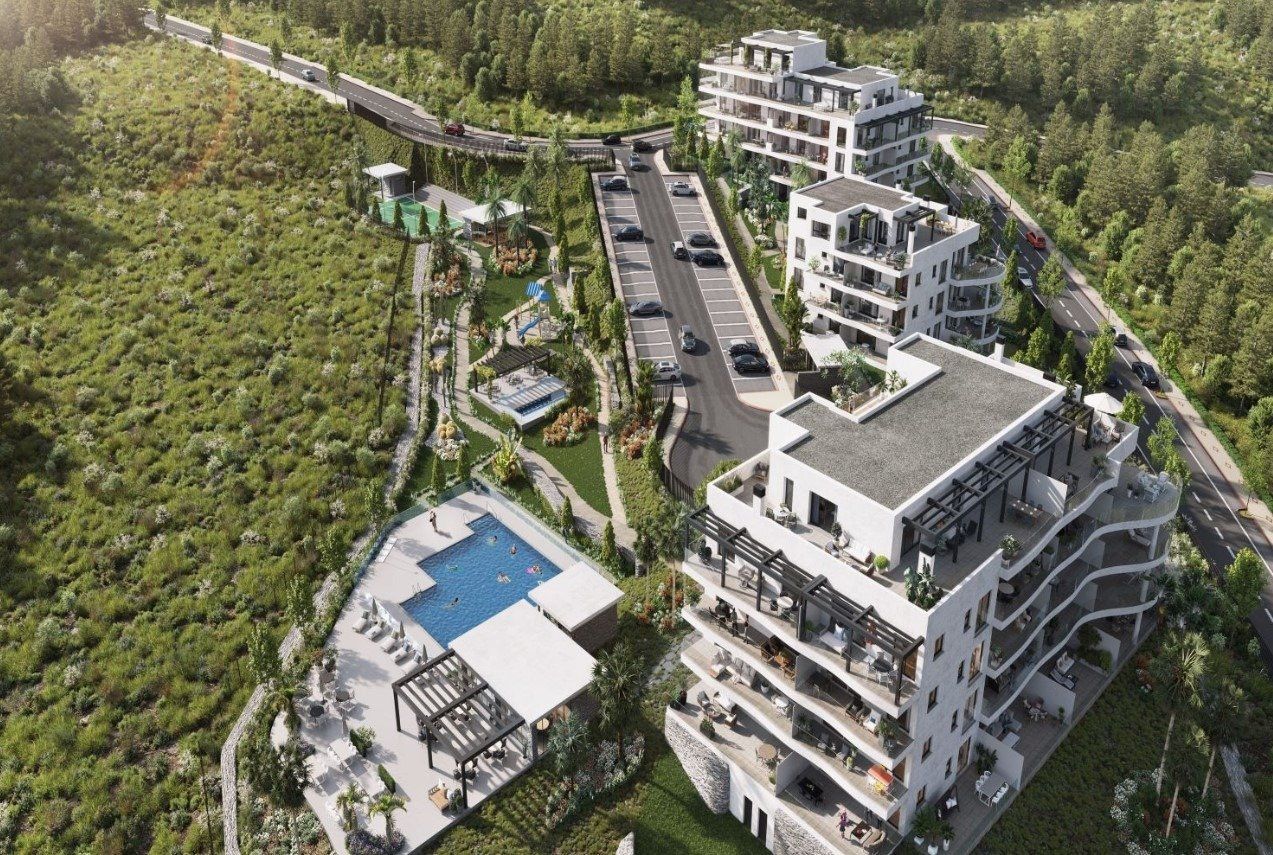 Exterior view of Flat for sale in Mijas  with Air Conditioner, Heating and Private garden