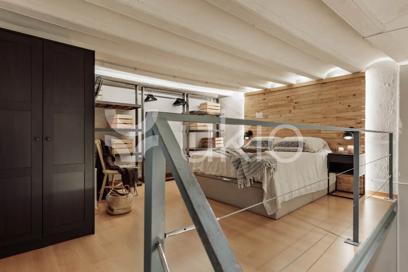 Habitación de Apartamento de alquiler en Barcelona con Aire acondicionado, Calefacción y Amueblado