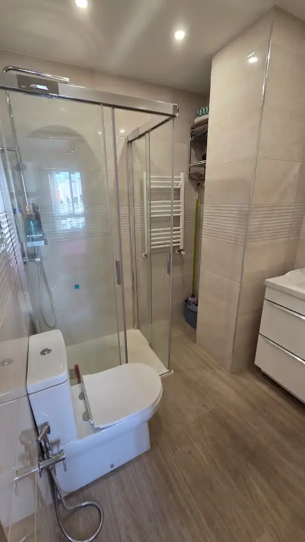 Bathroom of Apartments for rent in Madrid  with Air Conditioner, Heating and Furnished