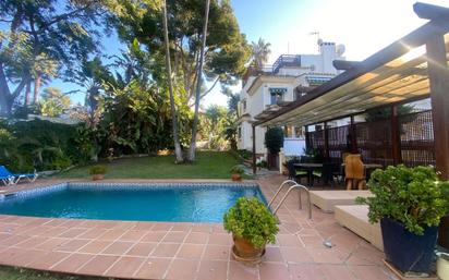 Garden of Single-family semi-detached for sale in Marbella  with Air Conditioner, Private garden and Terrace