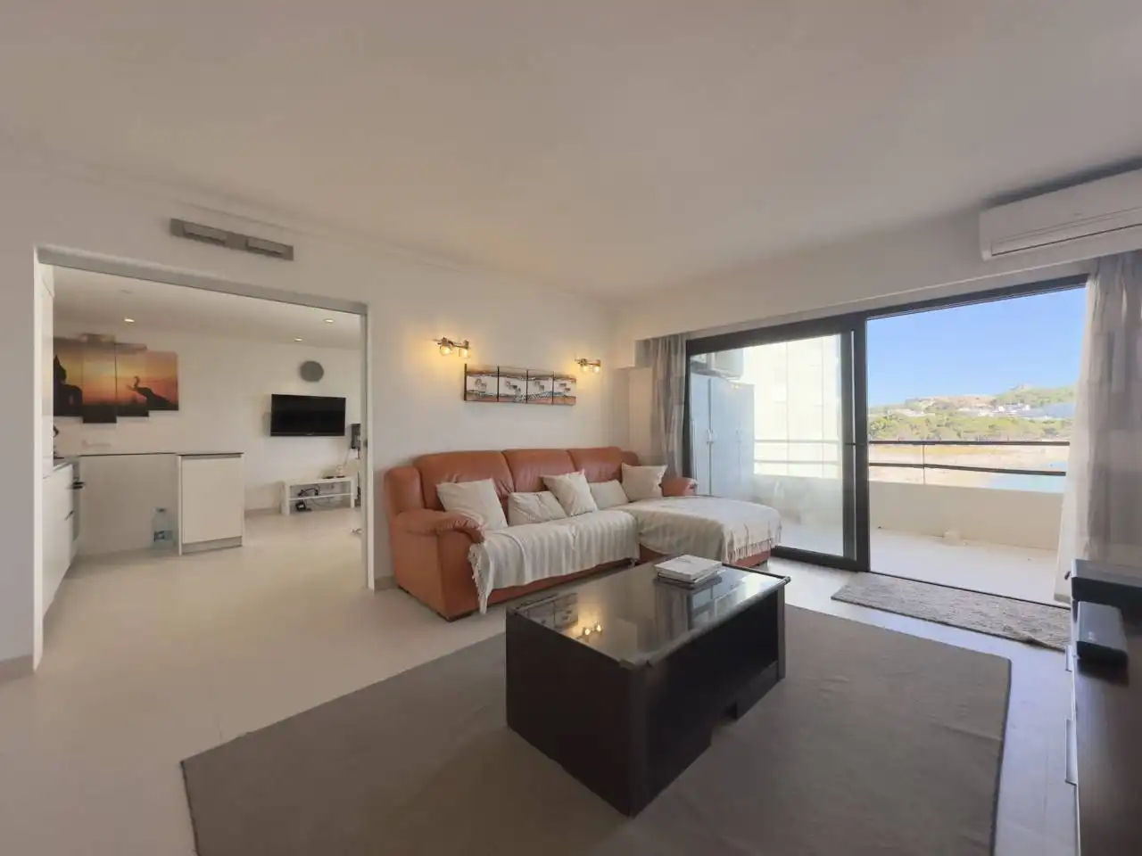 Sala de estar de Piso de alquiler en Calvià con Aire acondicionado, Calefacción y Terraza
