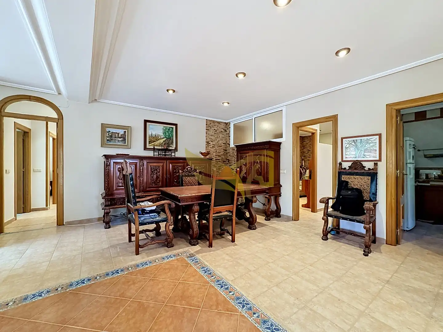 Comedor de Finca rústica en venta en Las Torres de Cotillas con Aire acondicionado, Jardín privado y Terraza