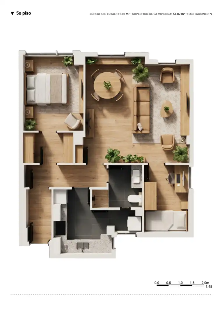 Wohnung zum Verkauf in Barcelona mit Klimaanlage, Heizung und Parkett
