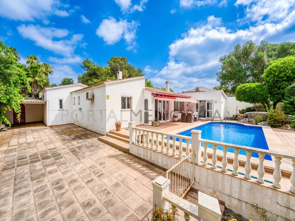 Exterior view of House or chalet for sale in Maó  with Air Conditioner, Heating and Private garden