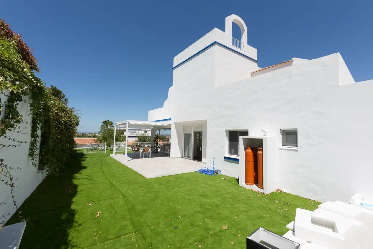 Terraza de Casa o chalet de alquiler en Sanlúcar de Barrameda con Aire acondicionado, Jardín privado y Terraza