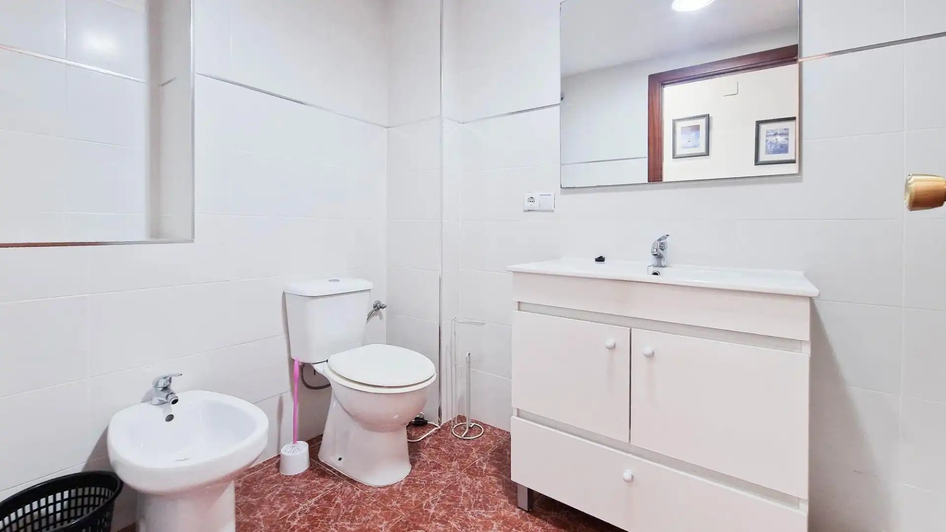 Badezimmer von Wohnung zur Miete in Badajoz mit Privatgarten, Möbliert und Balkon