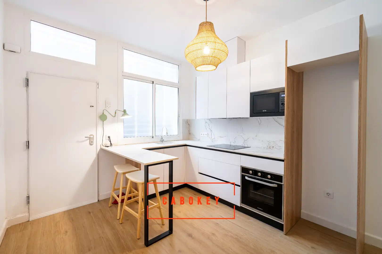 Cocina de Casa adosada en venta en Almería con Aire acondicionado, Calefacción y Parquet