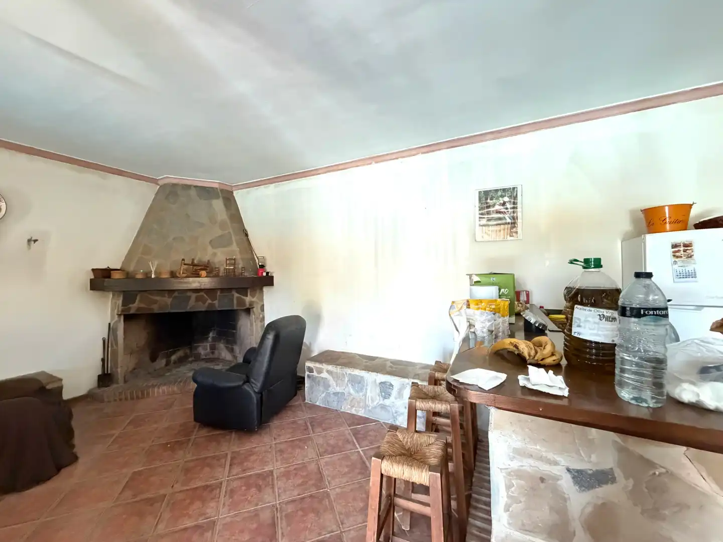 Sala de estar de Finca rústica en venta en Ardales con Jardín privado, Terraza y Piscina