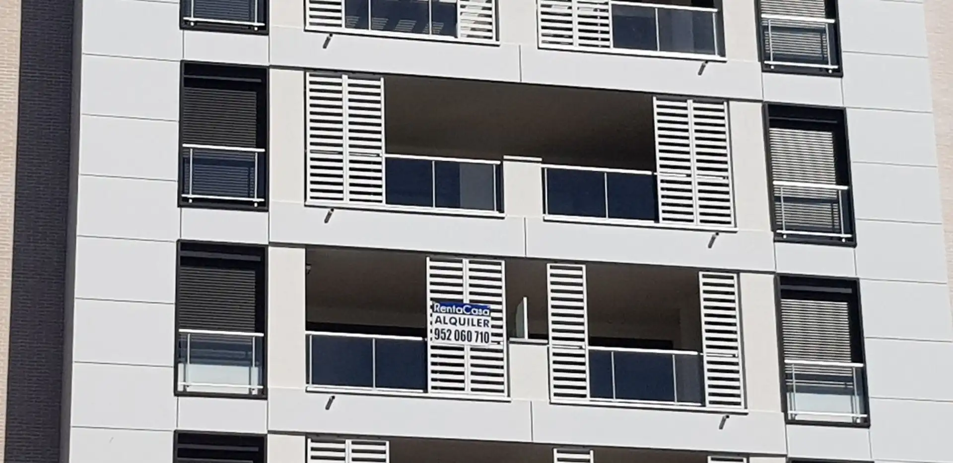 Vista exterior de Piso de alquiler en Málaga con Aire acondicionado, Parquet y Terraza