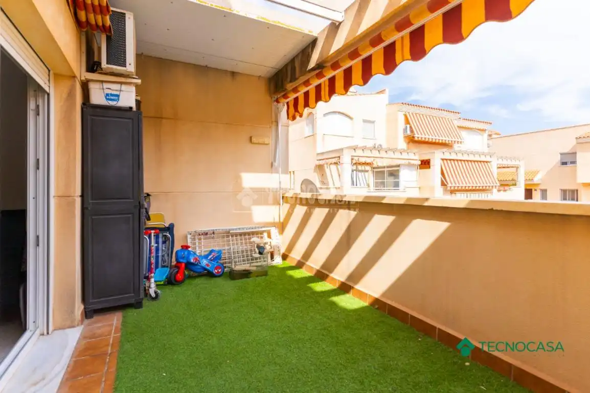 Terrace of Duplexes for sale in Roquetas de Mar  with Air Conditioner and Terrace