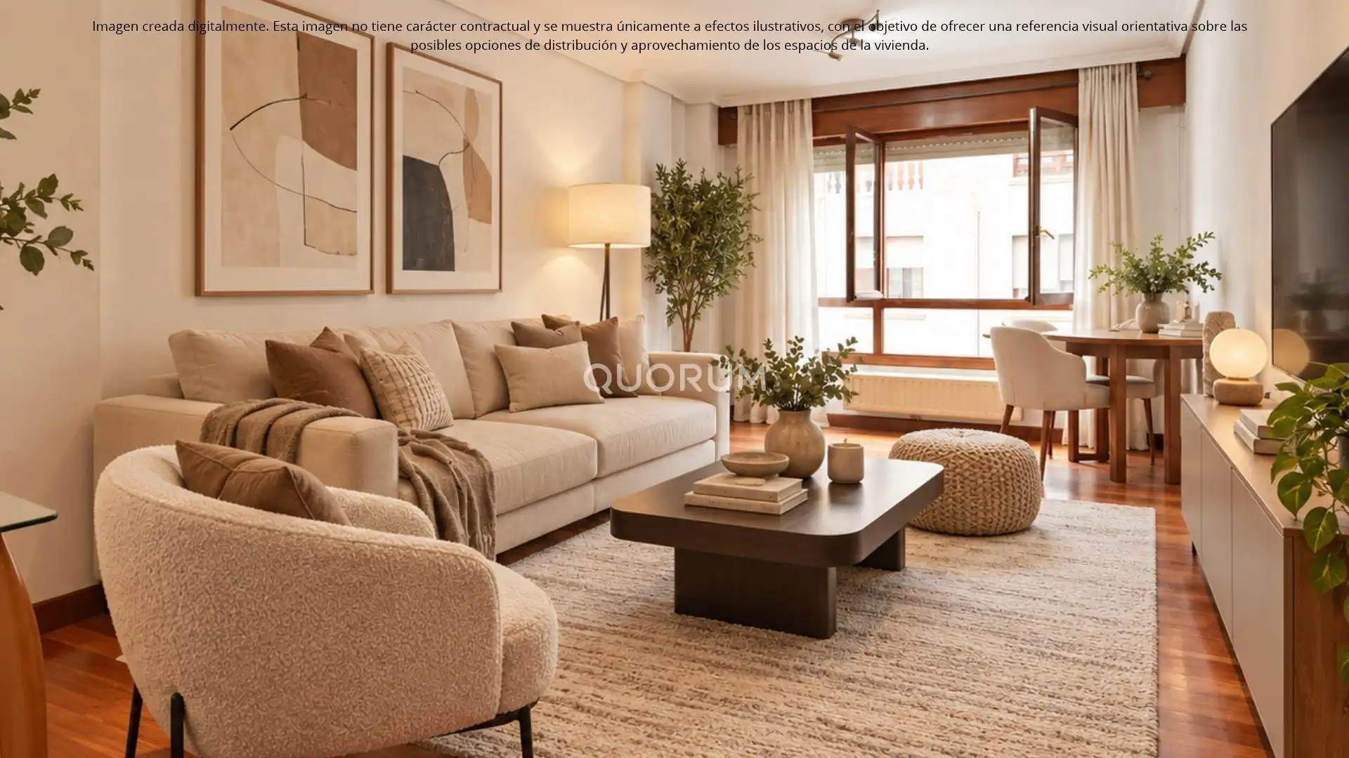 Wohnzimmer von Wohnung zum Verkauf in Errekalde