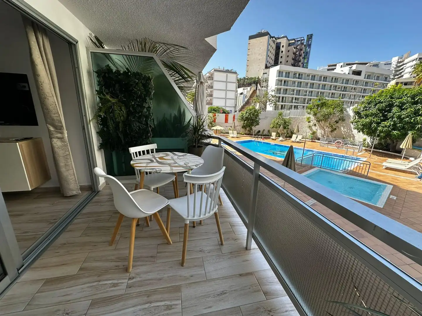 Terrassa de Apartament de lloguer en San Bartolomé de Tirajana amb Calefacció, Moblat i Balcó