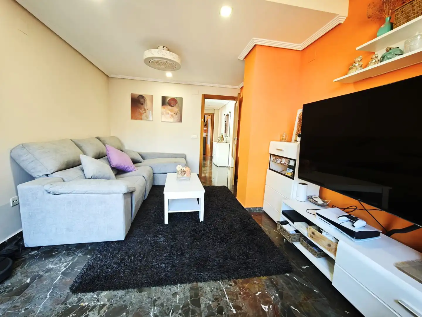 Sala de estar de Ático en venta en Aldaia con Aire acondicionado, Calefacción y Terraza