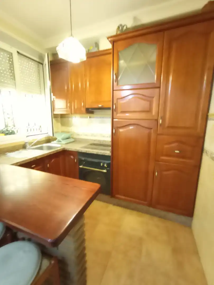Cuina de Apartament de lloguer en Málaga amb Aire condicionat, Terrassa i Moblat