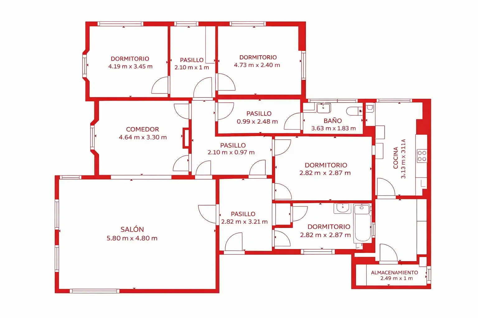 Piso con terraza en venta en Avenida de Manuel Agustín Heredia 18, imagen 15