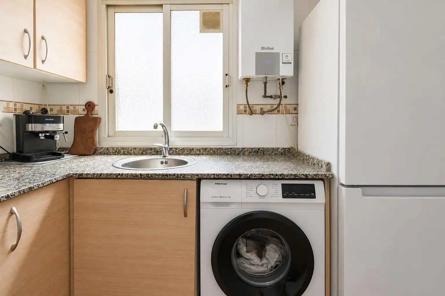 Kitchen of Flat for sale in Valencia  with Air Conditioner