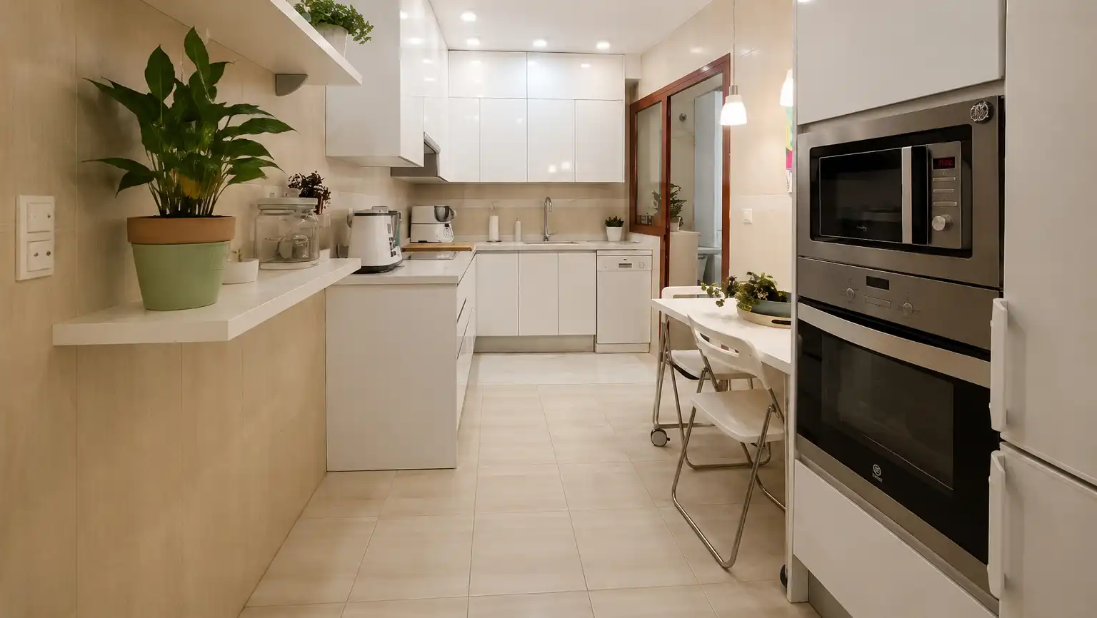 Kitchen of Flat for sale in Málaga  with Air Conditioner, Heating and Terrace