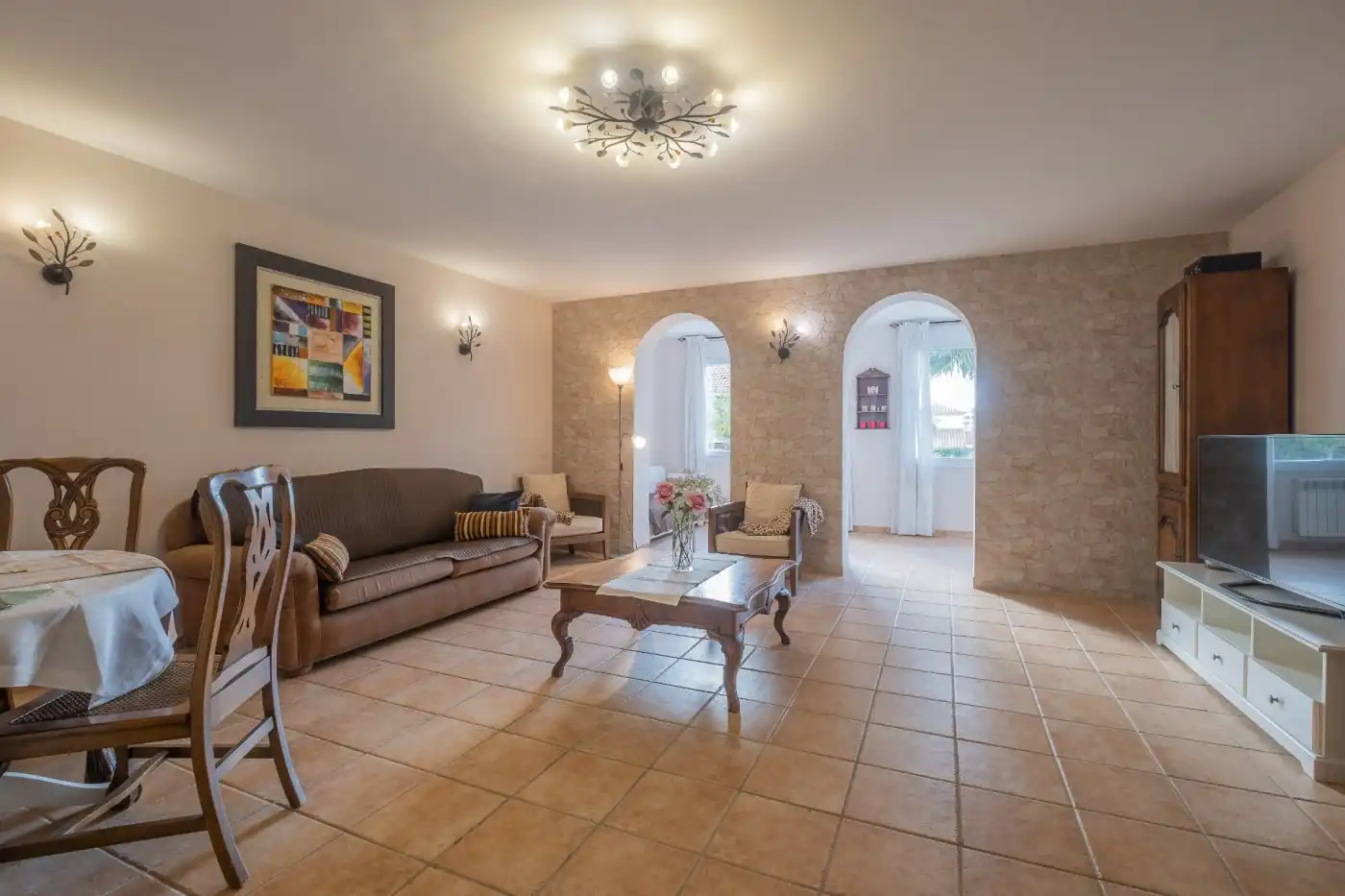 Sala d'estar de Casa adosada en venda en Salou amb Aire condicionat, Calefacció i Jardí privat