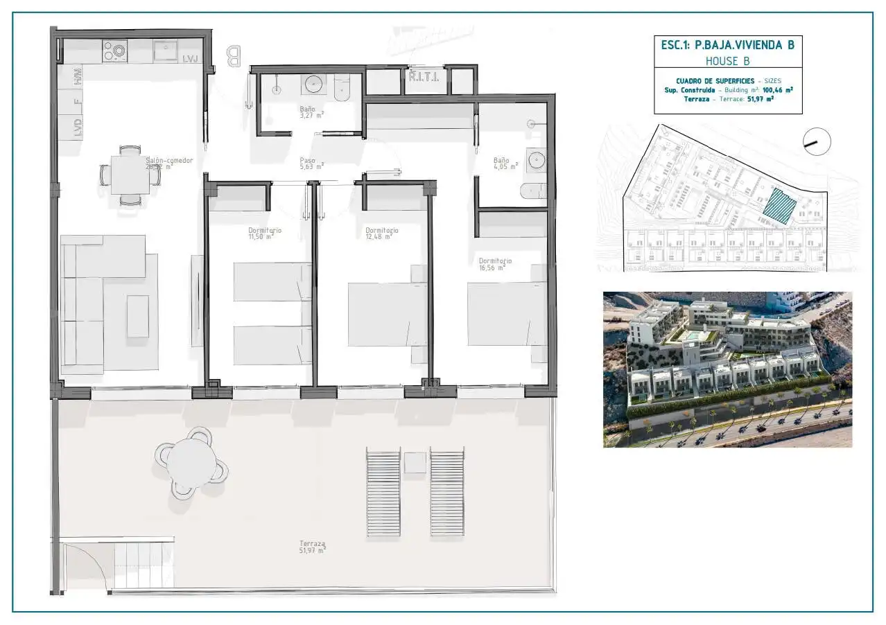 Apartament amb terrassa en venda a El Hornillo, imagen 41