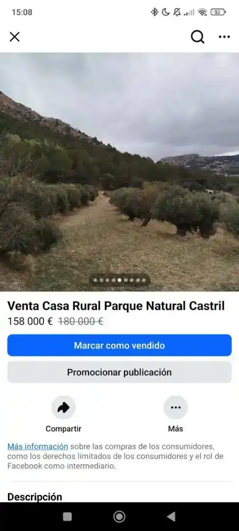 Finca rústica en venda en Castril
