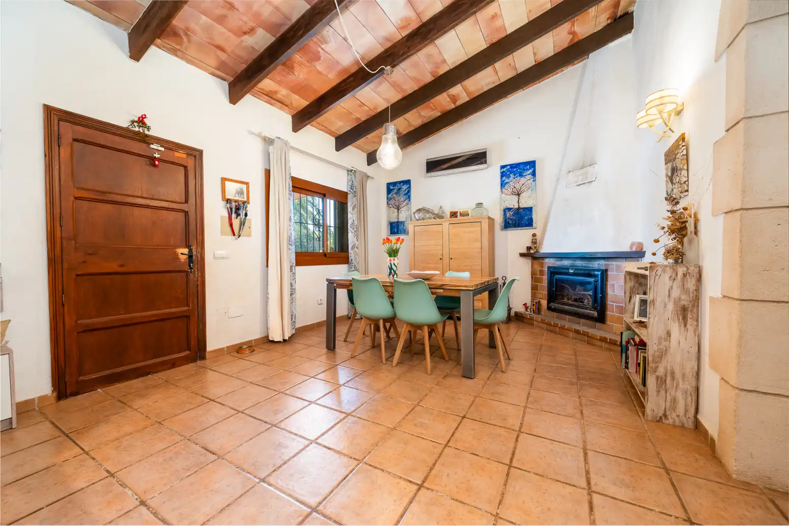 Dining room of Houses for sale in Algaida  with Air Conditioner, Heating and Private garden