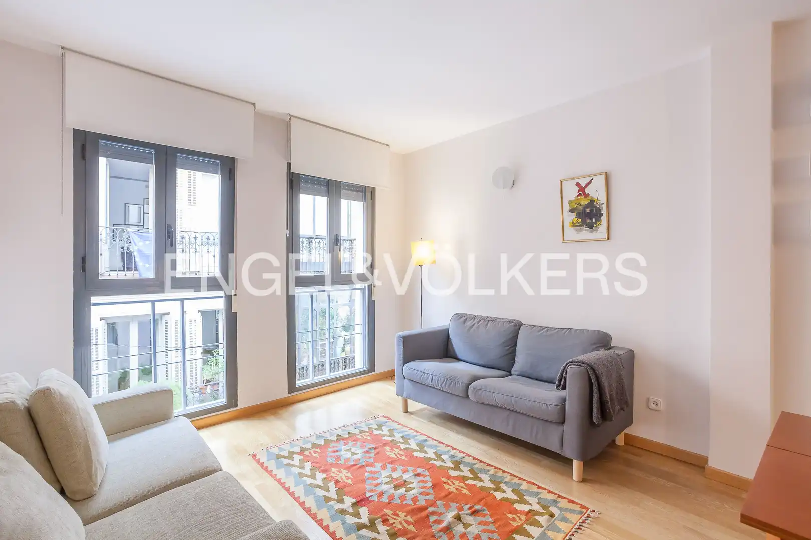 Wohnzimmer von Wohnung zur Miete in Madrid mit Klimaanlage, Heizung und Möbliert