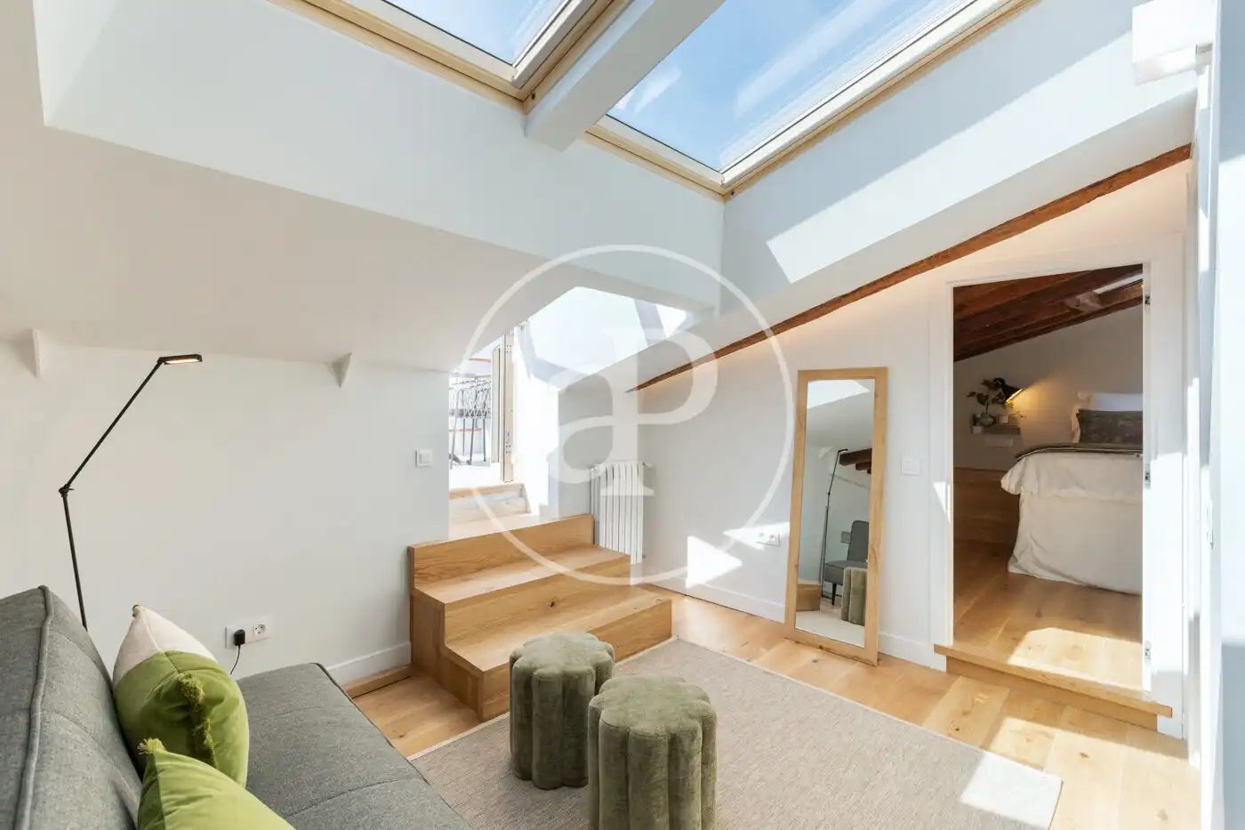 Living room of Duplexes for sale in Madrid  with Air Conditioner, Heating and Terrace