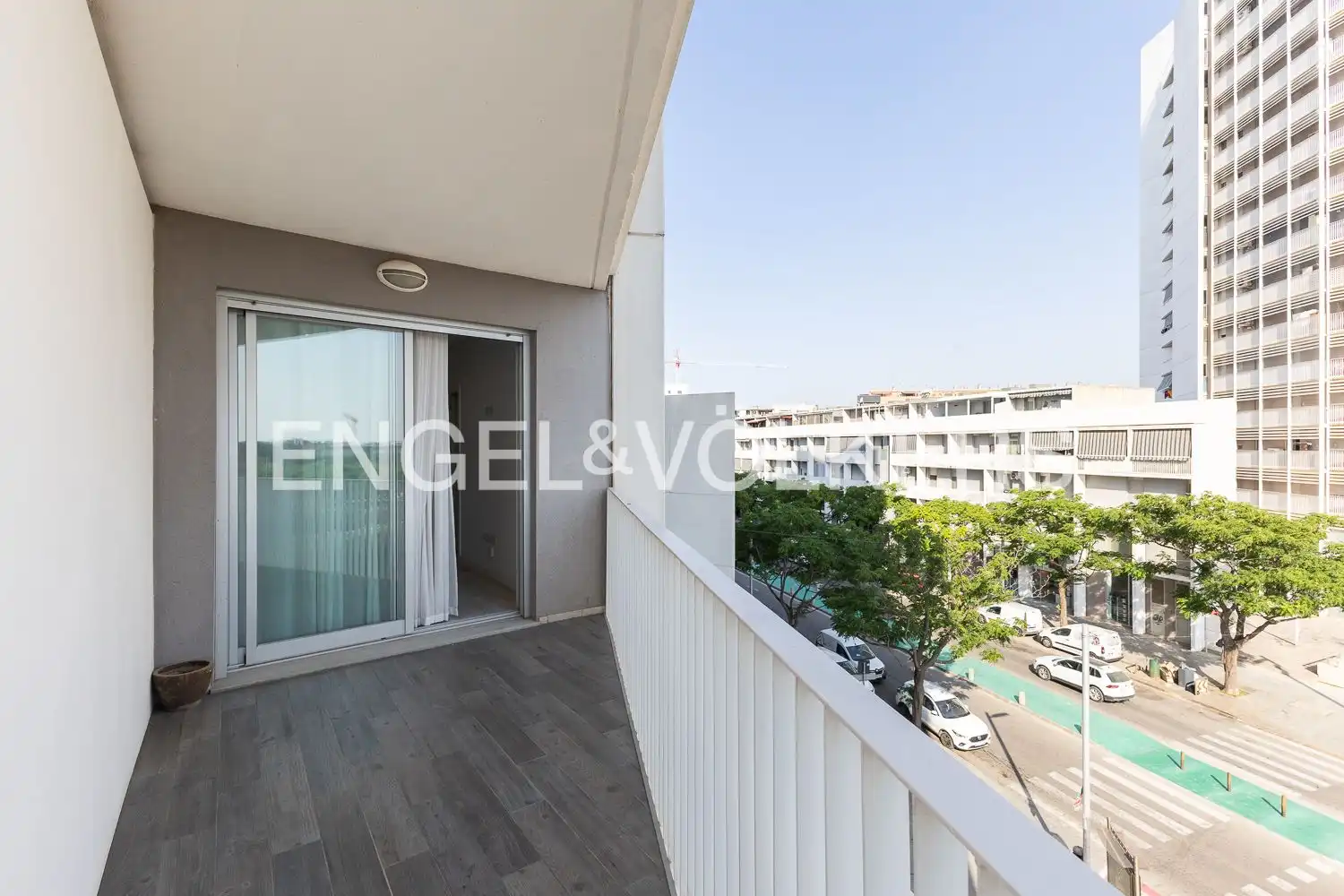 Balcony of Flat for rent in Torrent  with Air Conditioner, Heating and Parquet flooring