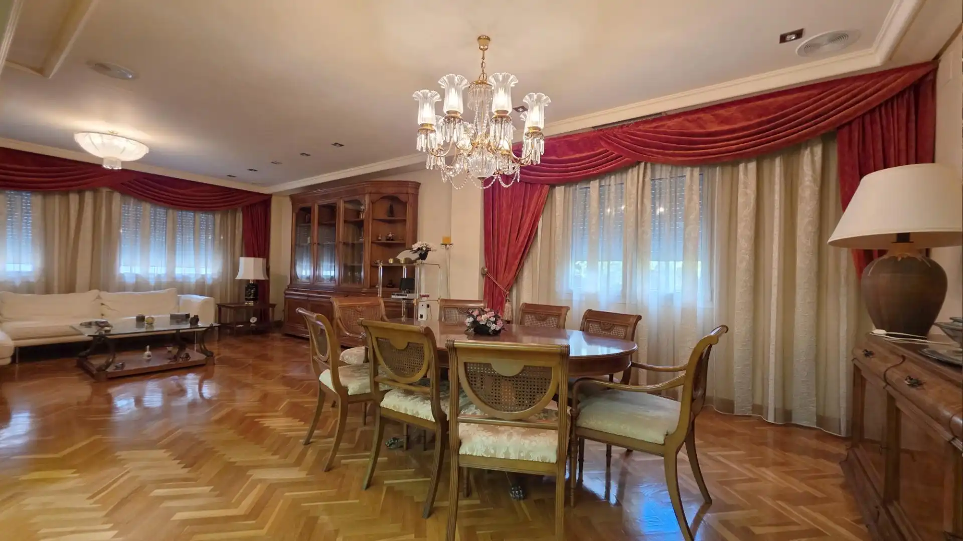 Dining room of Houses for sale in Elche / Elx  with Air Conditioner, Private garden and Parquet flooring