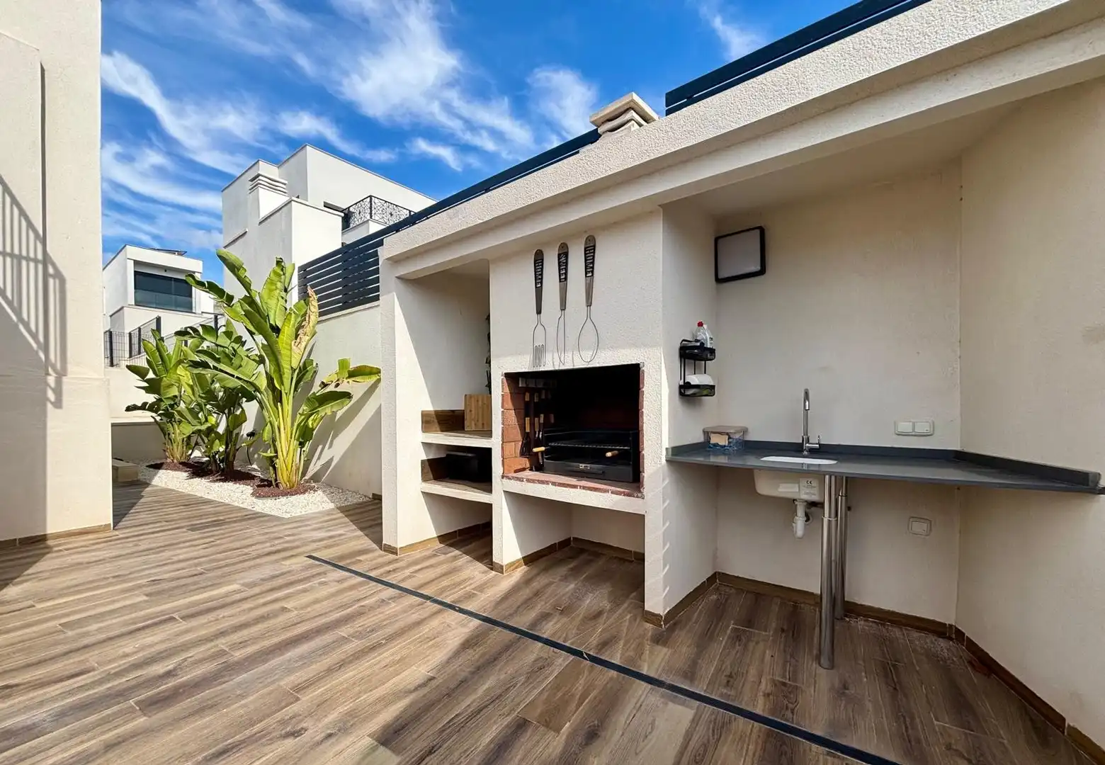 Terrassa de Casa o xalet en venda en Polop amb Aire condicionat, Jardí privat i Terrassa