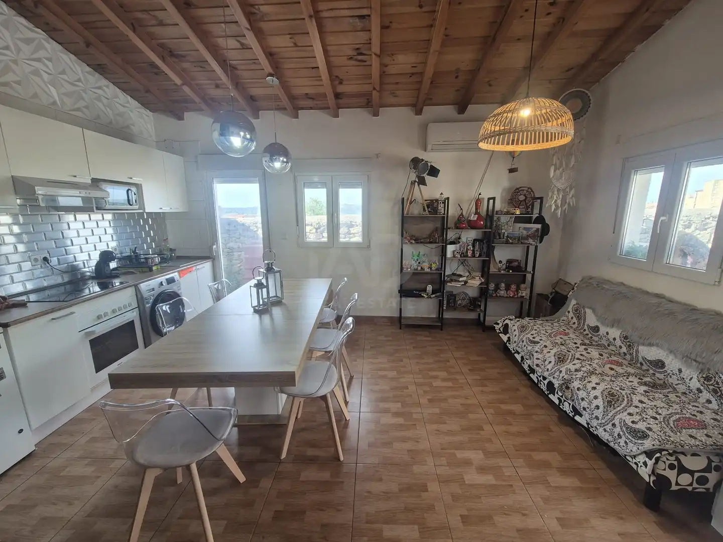 Kitchen of Country homes for sale in Bermellar  with Heating, Terrace and Swimming Pool