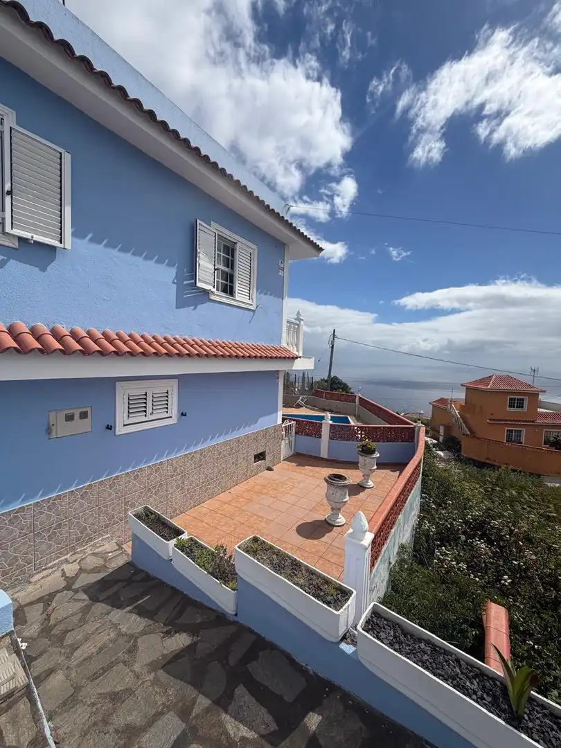 Vista exterior de Casa o chalet en venta en Villa de Mazo con Jardín privado, Terraza y Piscina