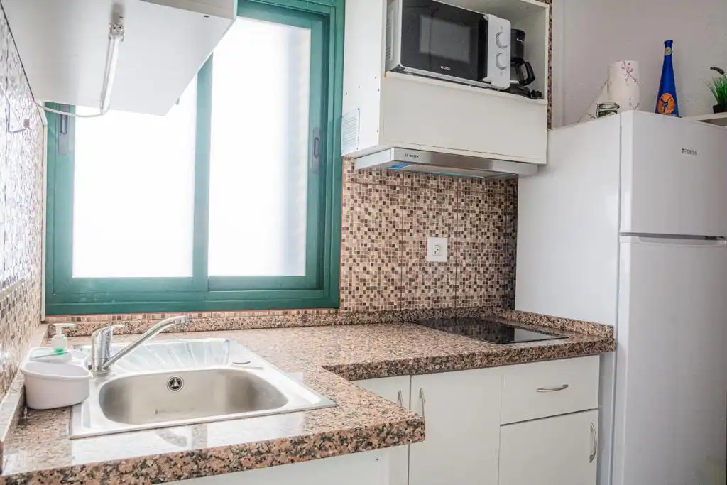 Kitchen of Study for rent in Puerto de la Cruz  with Furnished, Balcony and Community pool