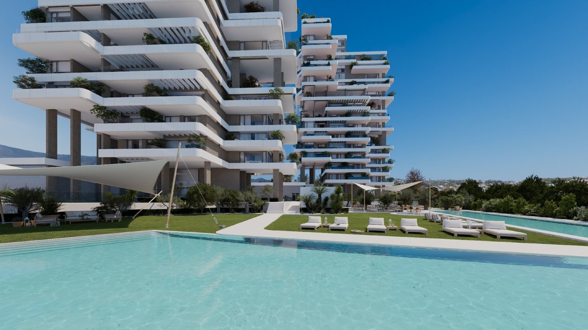 Piscina de Planta baixa en venda en Calpe / Calp amb Aire condicionat, Terrassa i Traster