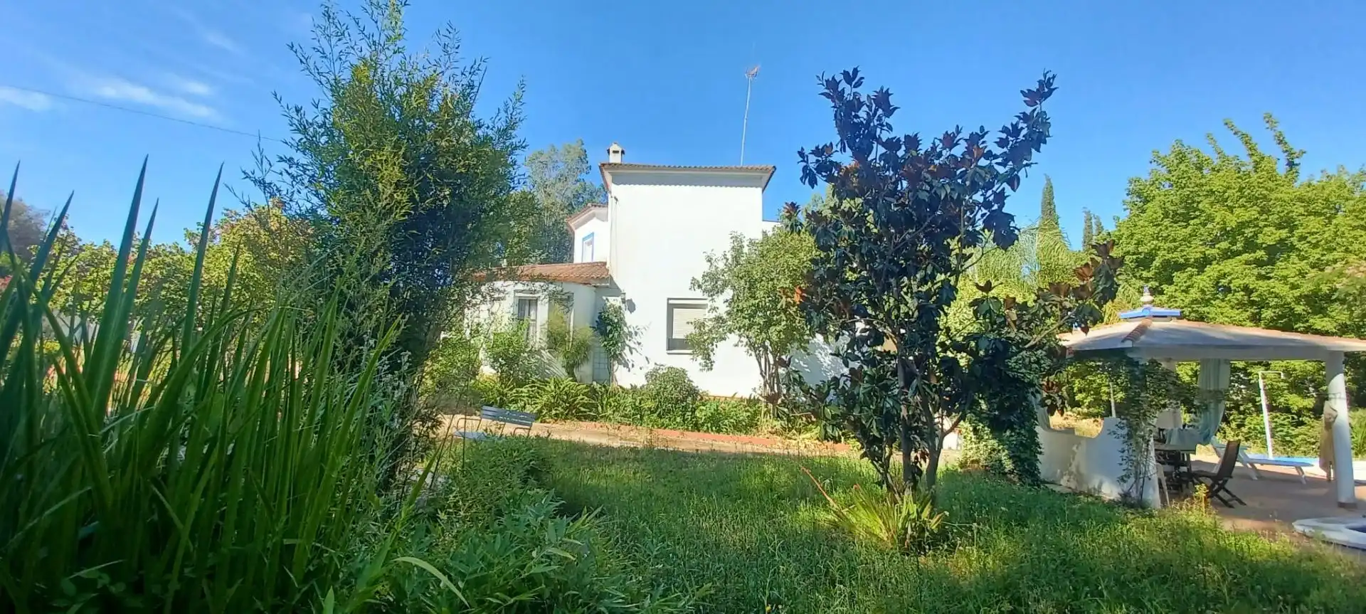 Vista exterior de Casa o chalet en venta en Castilblanco de los Arroyos con Aire acondicionado, Jardín privado y Terraza
