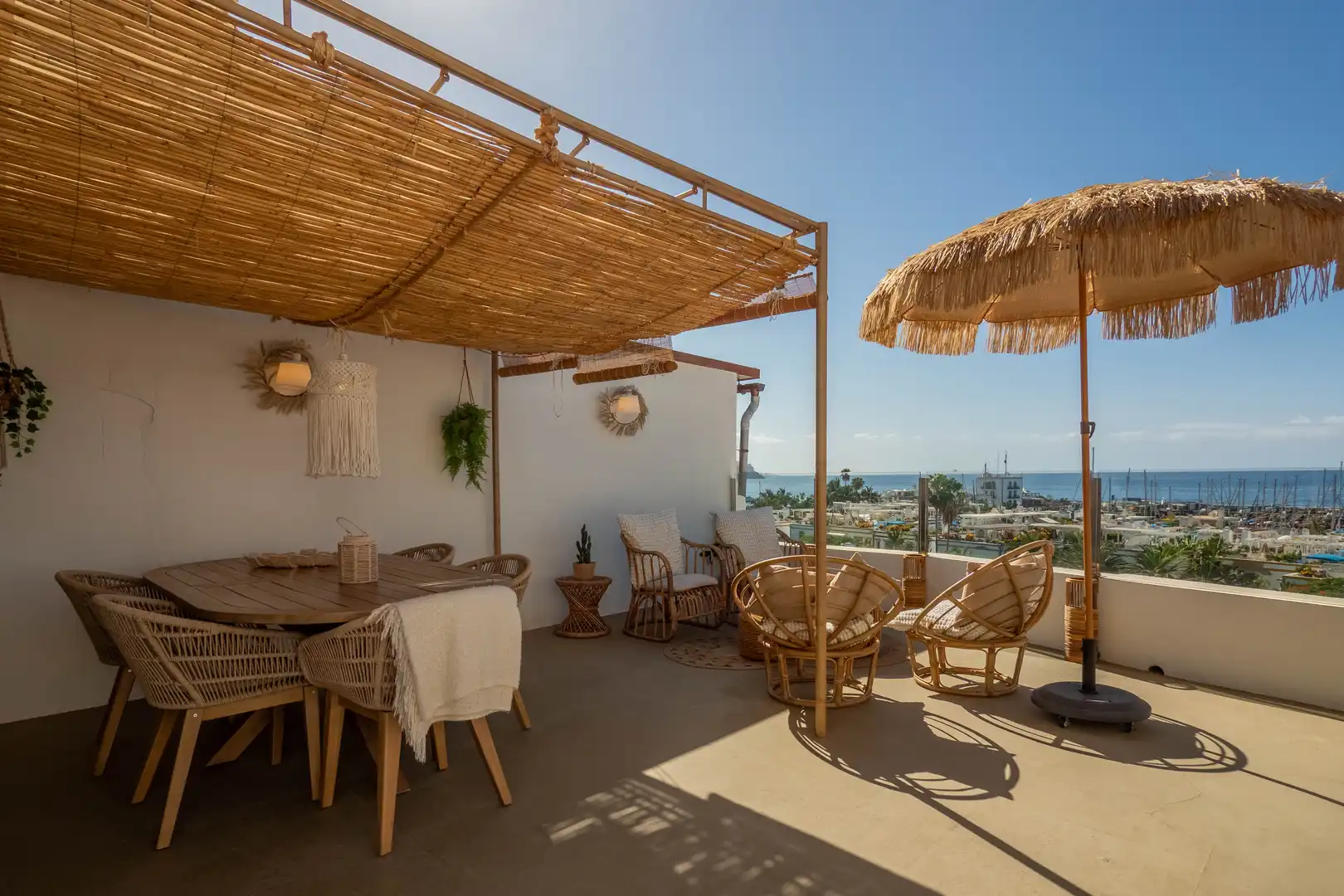 Terraza de Dúplex de alquiler en Mogán con Aire acondicionado, Terraza y Amueblado