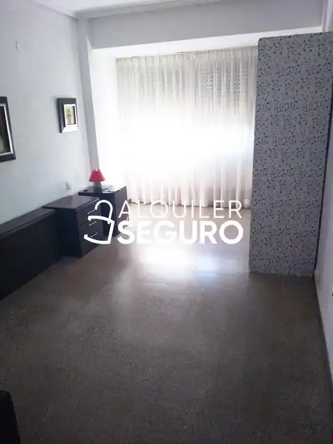 Schlafzimmer von Wohnung zur Miete in Valencia mit Terrasse und Möbliert