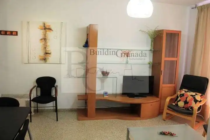 Wohnzimmer von Wohnung zur Miete in Granada mit Terrasse und Möbliert