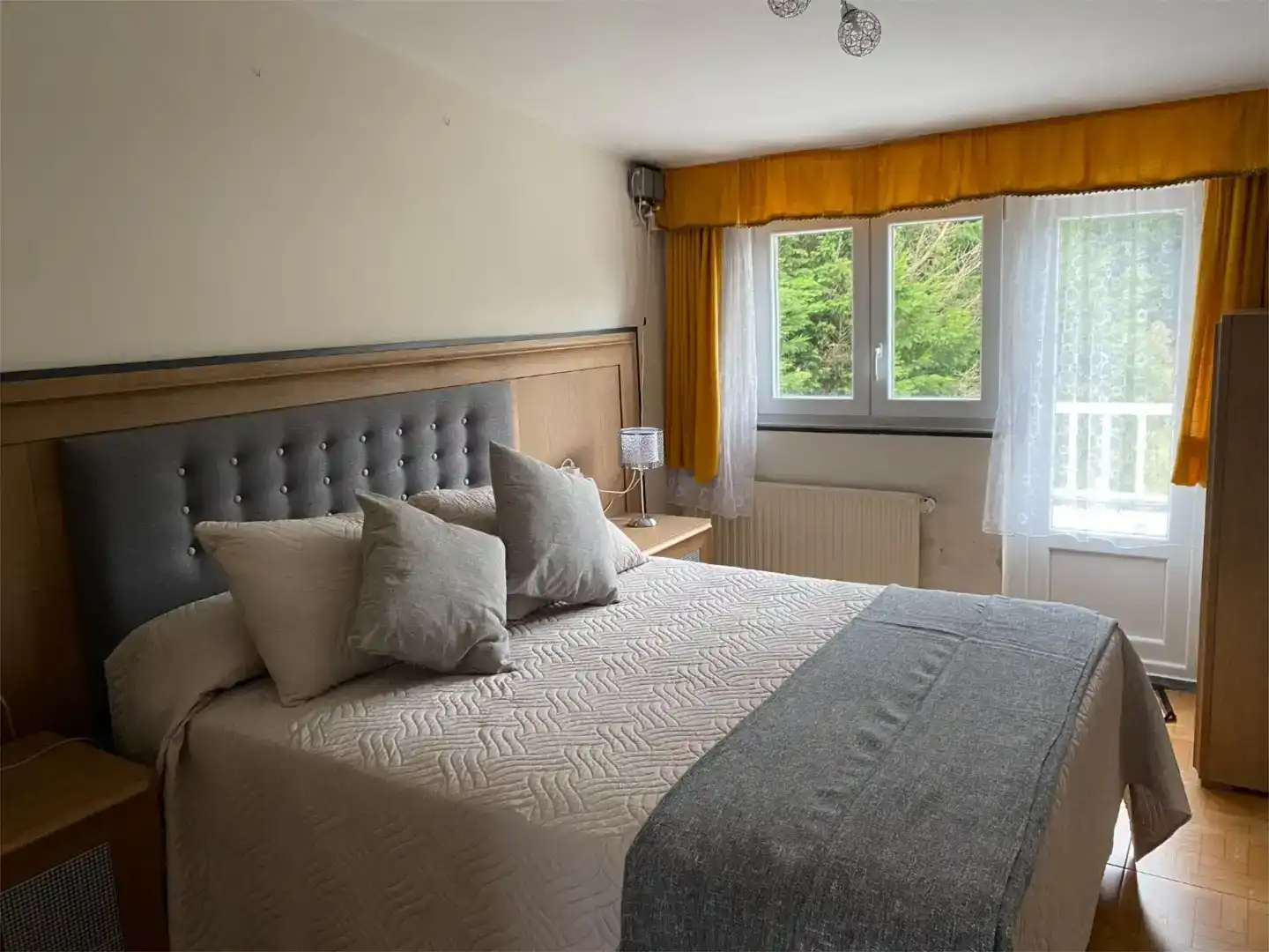 Schlafzimmer von Wohnung zur Miete in Mazaricos mit Abstellraum, Möbliert und Balkon